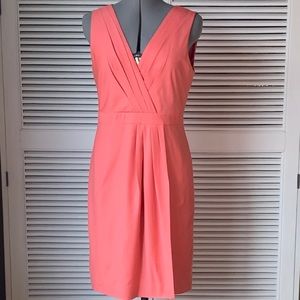 J.Crew Sleeveless Vneck Dress, Pink, 10